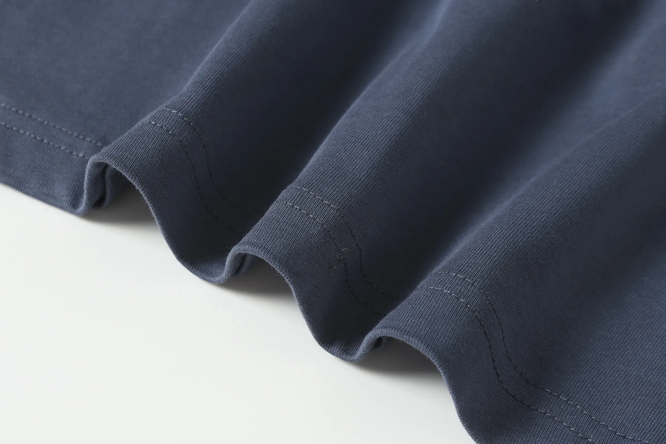 5087#seawater blue I P104 Godspeed cross-border American rock and roll street washed retro style short-sleeved T (craft printing) fabric (fabric) 32 combed double yarns 240 grams weight code number (size): S-M-L-XL color (colour): sea blue
