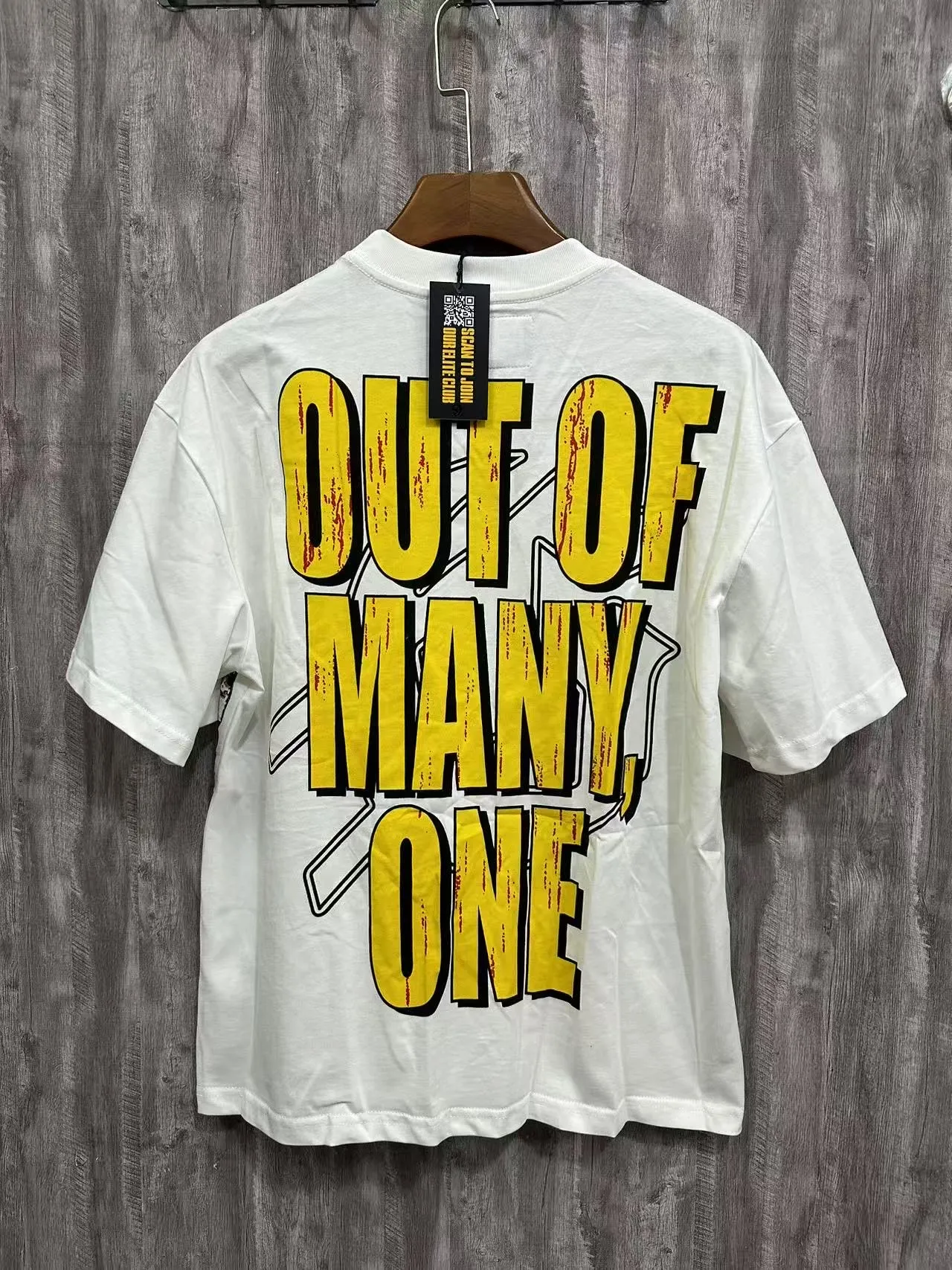 5012# White/Apricot P104 Godspeed cross-border American rock and roll street washed retro style short-sleeved T (craft printing) fabric (fabric): 32 count combed double yarn 240 grams weight code number (size): S-M-L-XL color (colour): white, apricot,