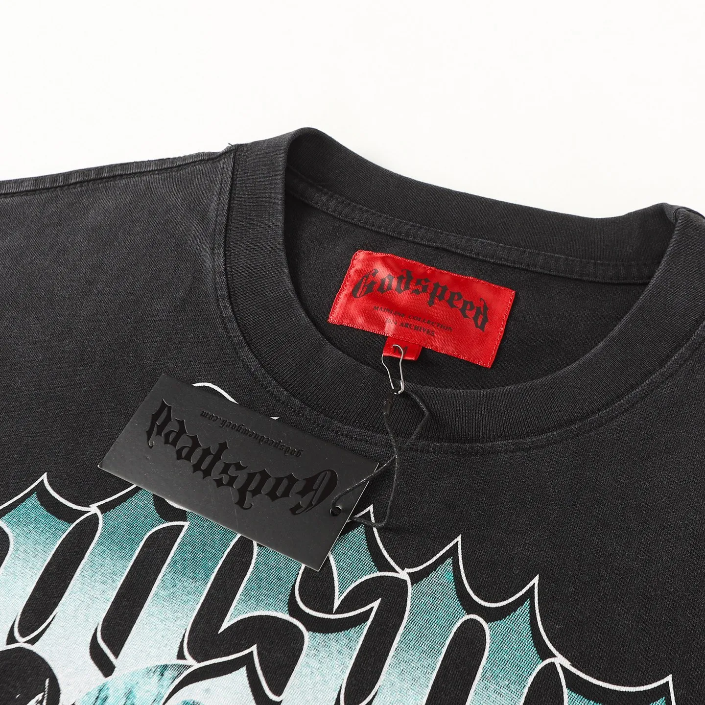6099#washed black I P116 high-definition printing. soft touch Godspeed cross-border American rock and roll street washed retro style short-sleeved T (craft printing) fabric (fabric): 32 counts combed double yarn 250 grams weight code (size): S-M-L-XL color (colour): washed black 👉 👉 👉 👉