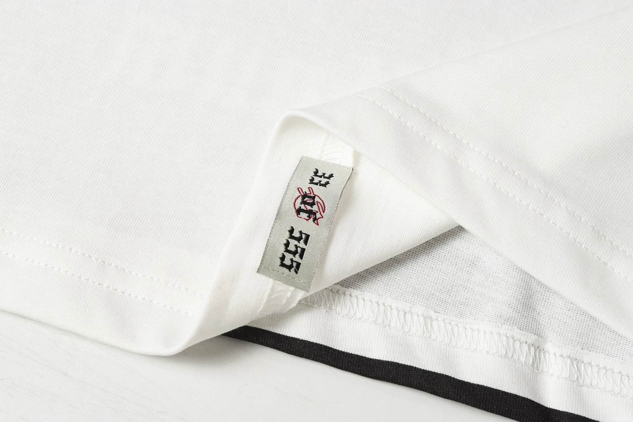 52💰5053#White Godspeed cross-border American rock and roll street washed retro style short-sleeved T (craft printing) fabric (fabric): 32 counts combed double yarn 240 grams weight code number (size): S-M-L-XL color (colour): white