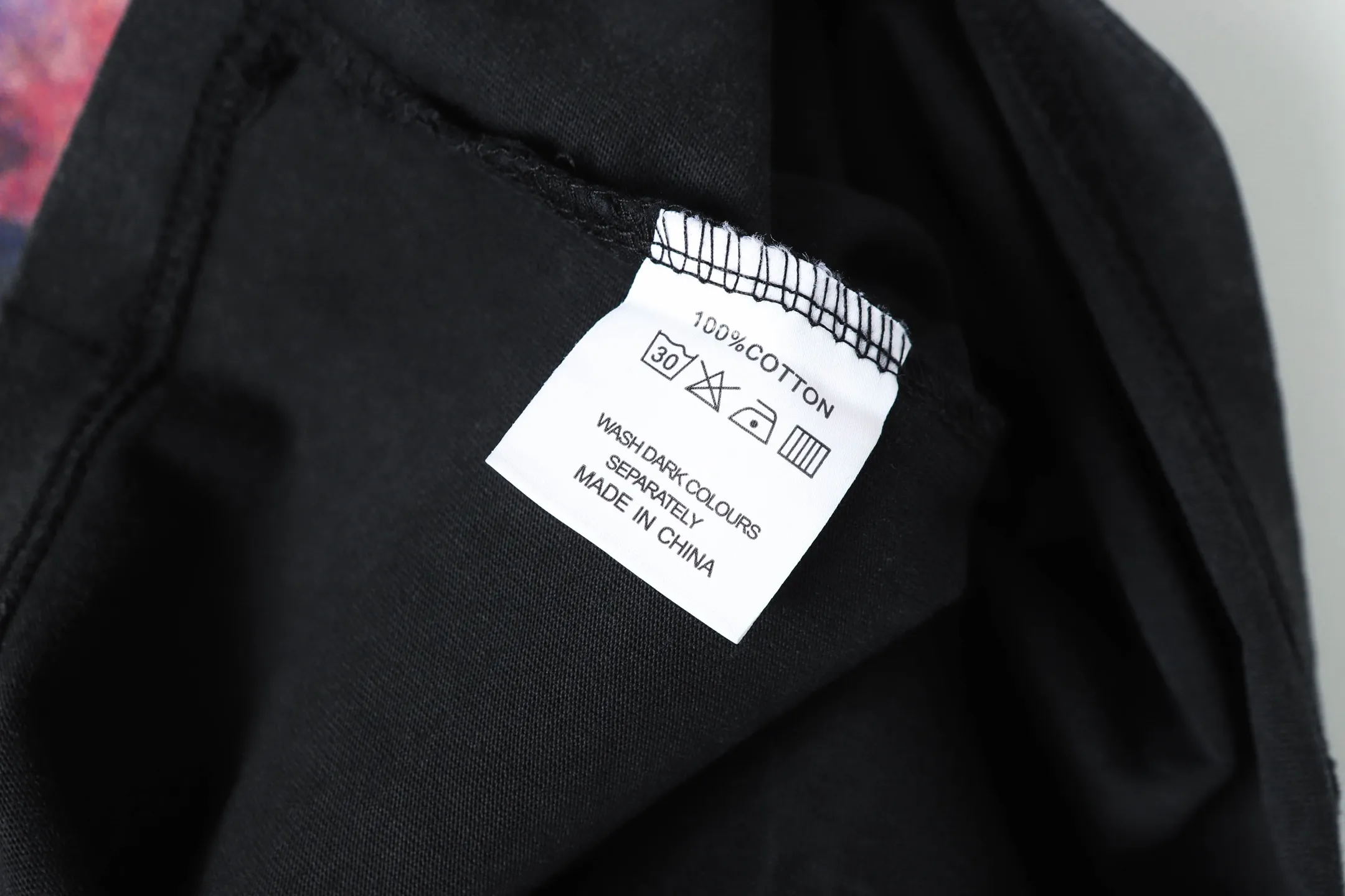 6071# washed black I P116 Godspeed cross-border American rock and roll street washed retro style short-sleeved T (craft printing) fabric (fabric): 32 count combed double yarn 250 grams weight code number (size): S-M-L-XL color (colour): washed black