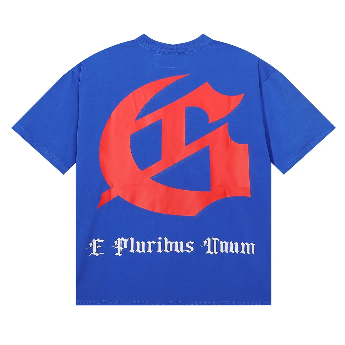 Batch 106, No. 7085, Mechao Godspeed road supercar printed high weight double yarn pure cotton casual short-sleeved T-shirt Color: black, blue, brown; Size: S M L XL