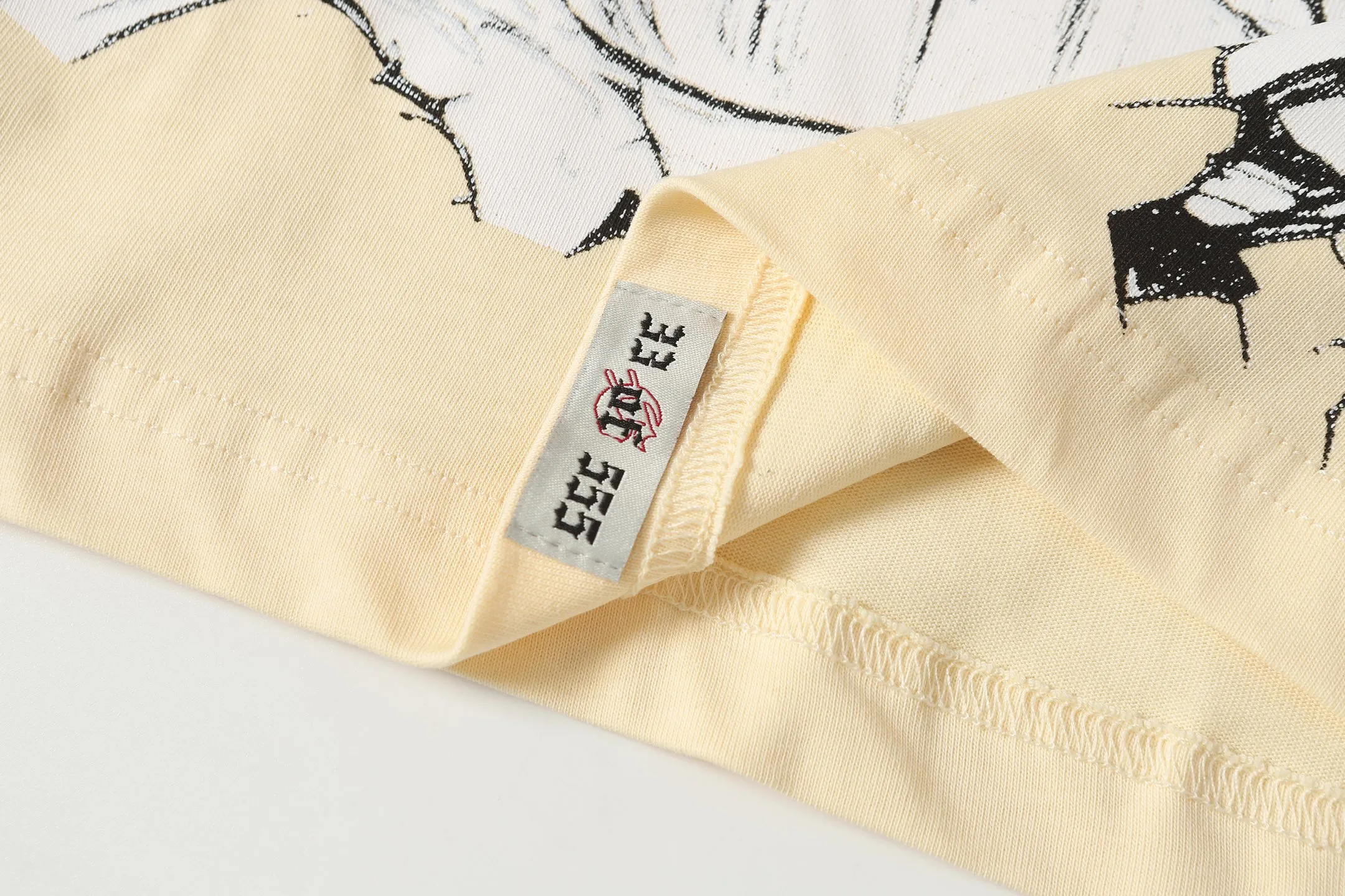 53💰5135#apricot I Real stock Godspeed cross-border American rock and roll street wash retro style short-sleeved T (craft printing) fabric (fabric) 32 counts combed double yarn 240 grams weight code number (size): S-M-L-XL color (colour): apricot