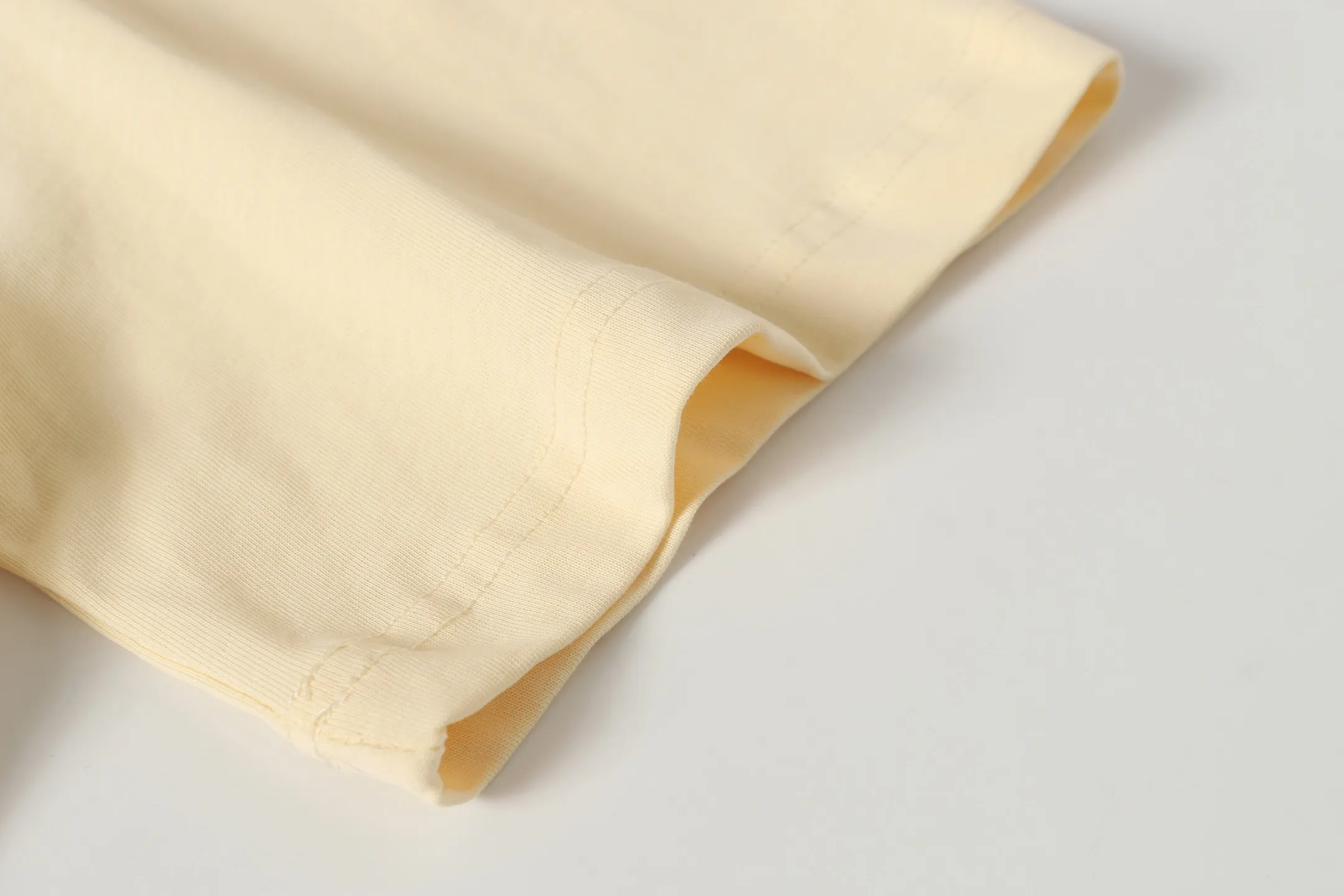 53💰5135#apricot I Real stock Godspeed cross-border American rock and roll street wash retro style short-sleeved T (craft printing) fabric (fabric) 32 counts combed double yarn 240 grams weight code number (size): S-M-L-XL color (colour): apricot