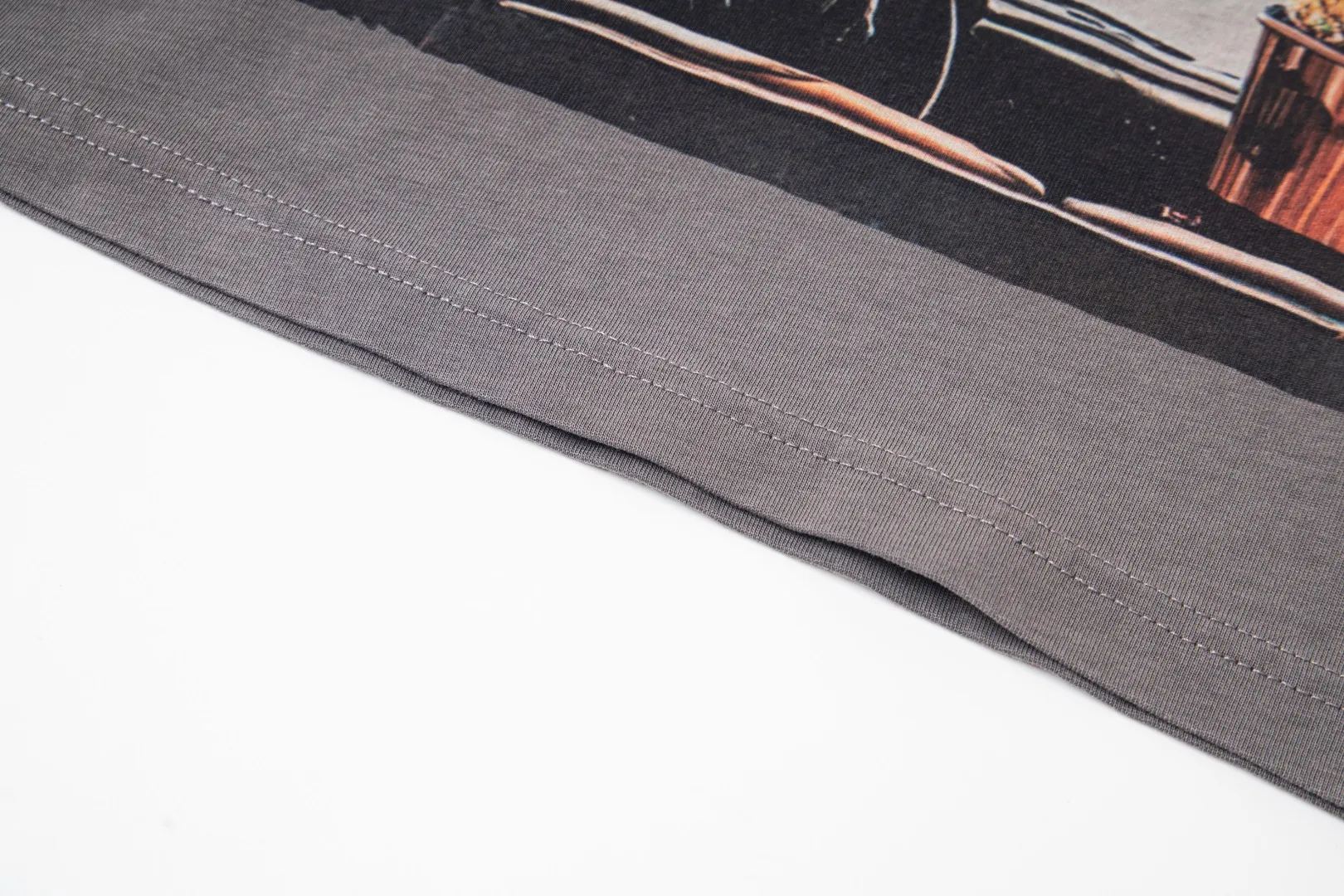 G31# GodSpeed ​​white ink direct spray washed short-sleeved S-XL size black (washed) P126 gray (washed) P126