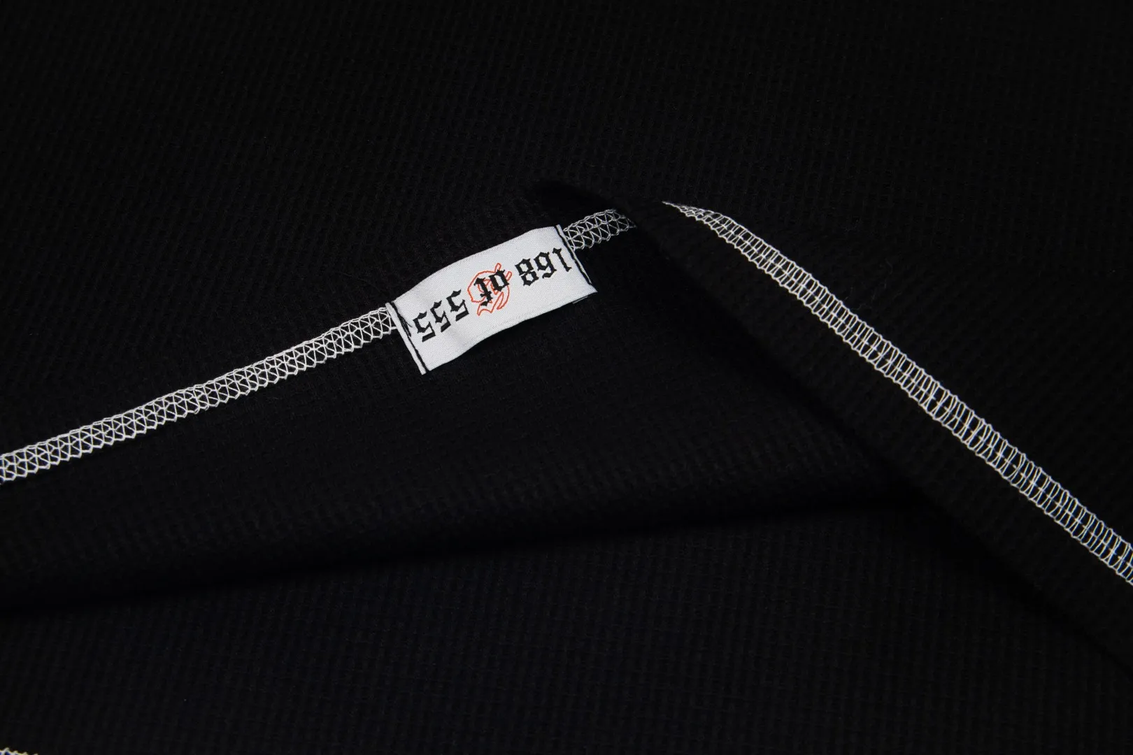 G61# GodSpeed ​​printed waffle long sleeve S-XL size black, apricot, white P130