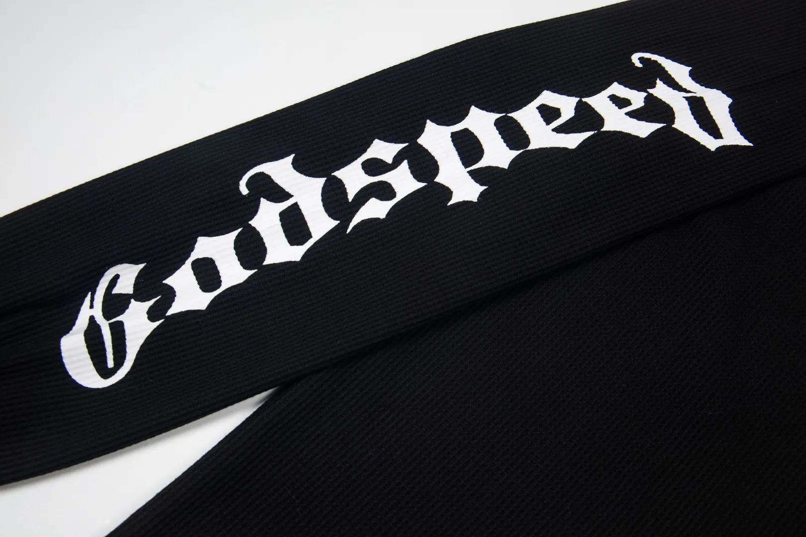 G61# GodSpeed ​​printed waffle long sleeve S-XL size black, apricot, white P130