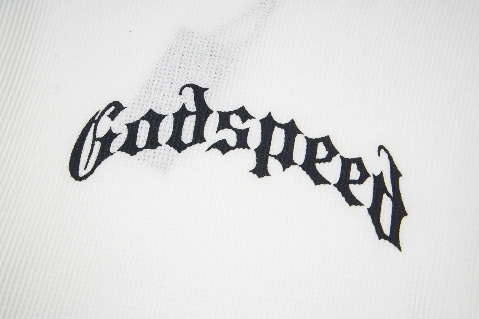 G61# GodSpeed ​​printed waffle long sleeve S-XL size black, apricot, white P130