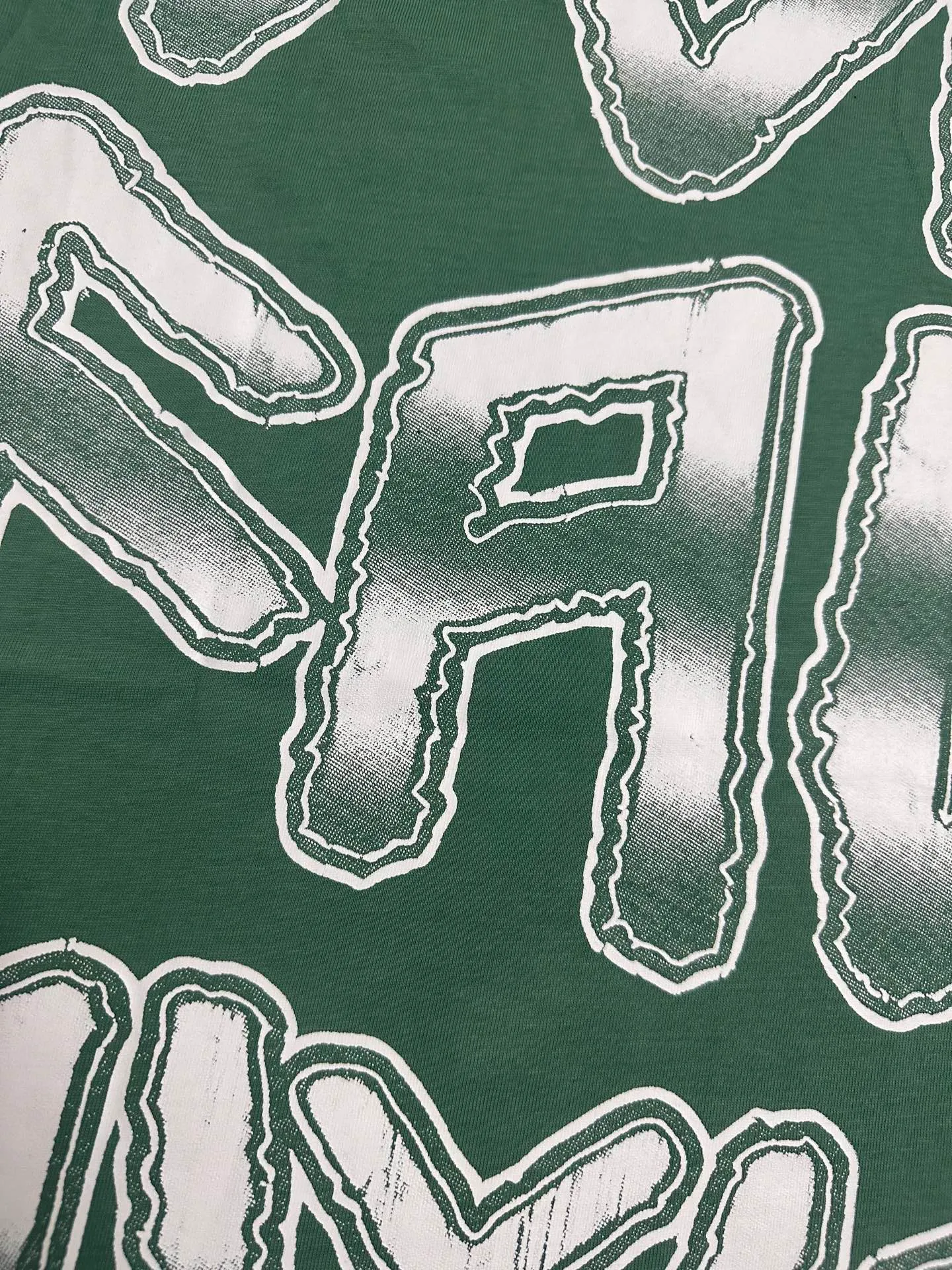 5116# Matcha green I P106 Godspeed cross-border American rock and roll street wash retro style short-sleeved T (craft printing) fabric (fabric): 32 count combed double yarn 240 grams weight code number (size): S-M-L-XL color (colour): matcha green