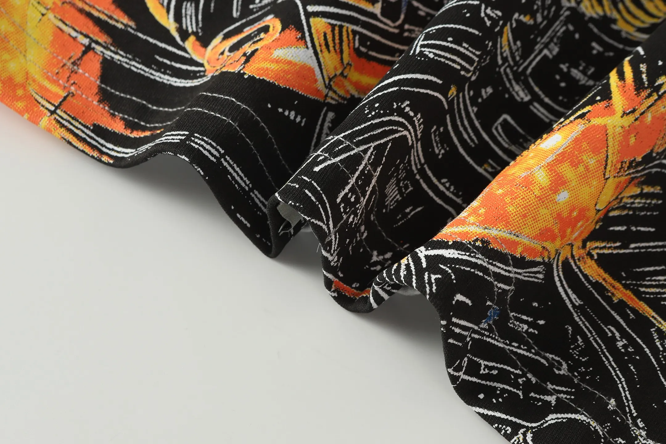 5106# light gray | P106 Godspeed cross-border American rock and roll street washed retro style short-sleeved T (craft printing) fabric (fabric) 32 counts combed double yarn 240 grams weight code number (size): S-M-L-XL color (colour): light gray