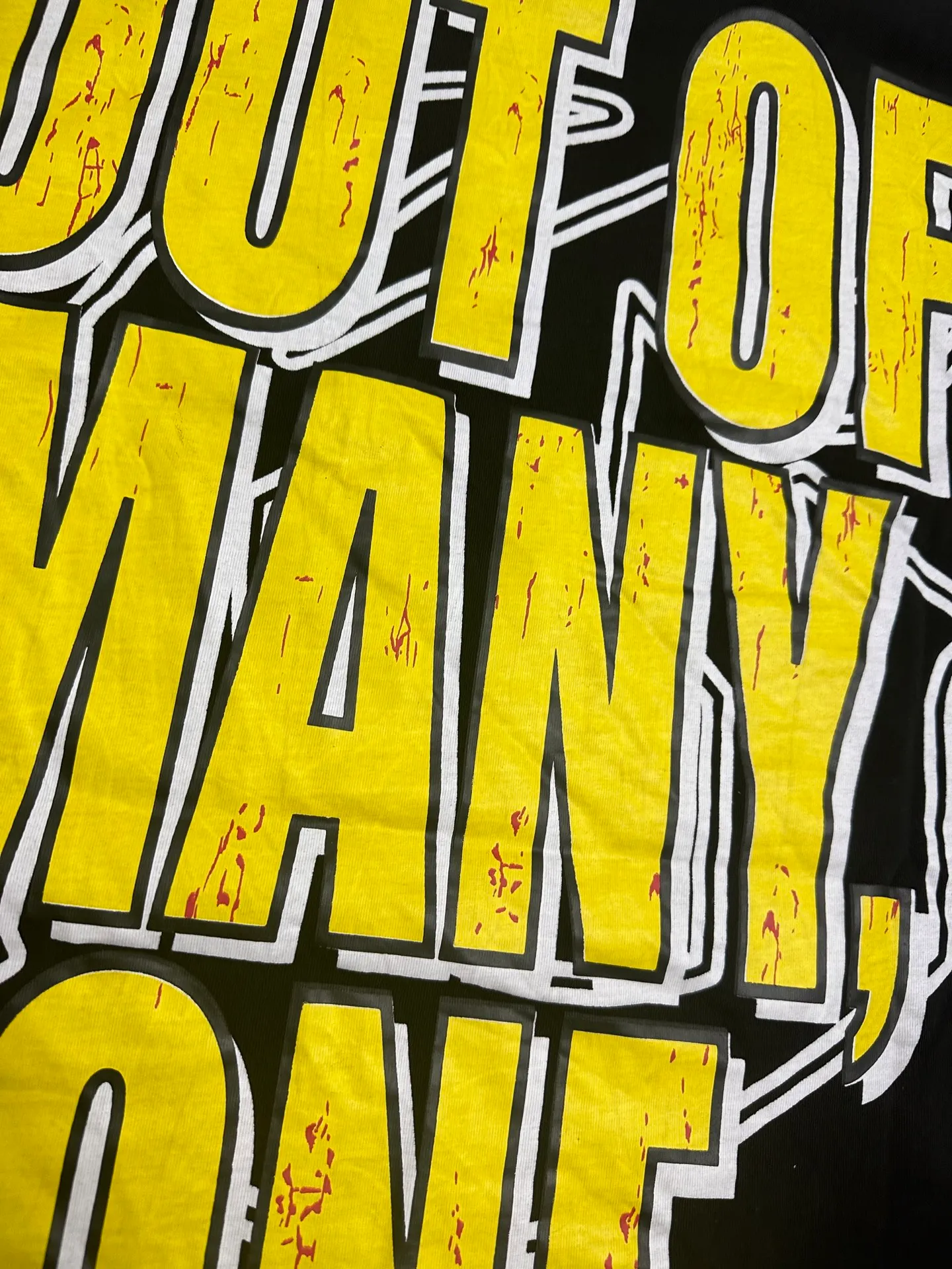 6012# Washed black | P116 Official high-definition proportional printing Godspeed cross-border American rock and roll street washed retro style short-sleeved T (craft printing) Fabric (fabric): 32-count combed double yarn 250 grams weight Size (size): S-M-L-XL Color (colour): Washed black