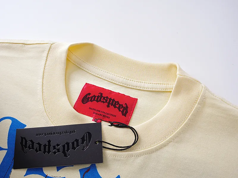 3106# P140 Real shot of Godspeed American fashion rock street pure cotton loose bottoming long-sleeved T-shirt long T. Fabric: 270g 32 count fine cotton double yarn pure cotton Color: apricot Size: S M L XL