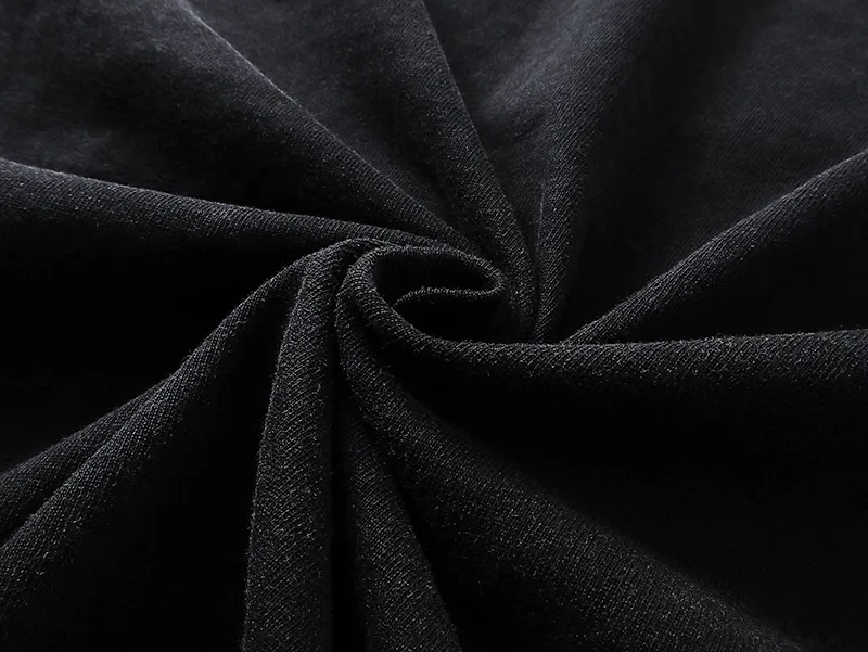 1001# P126 Washed Black Real Shot Godspeed American Fashion Rock Street Retro Washed Distressed Printed Cotton Short Sleeves Fabric: 250g 32 Count Fine Cotton Double Yarn Pure Cotton Color: Washed Black Size: S M L XL