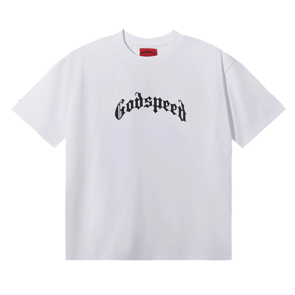 No. 7022, American trendy brand Godspeed skull rose clock dial printing high quality double yarn pure cotton casual short-sleeved T-shirt batch 110 Color: black, white, apricot; Size: S M L XL
