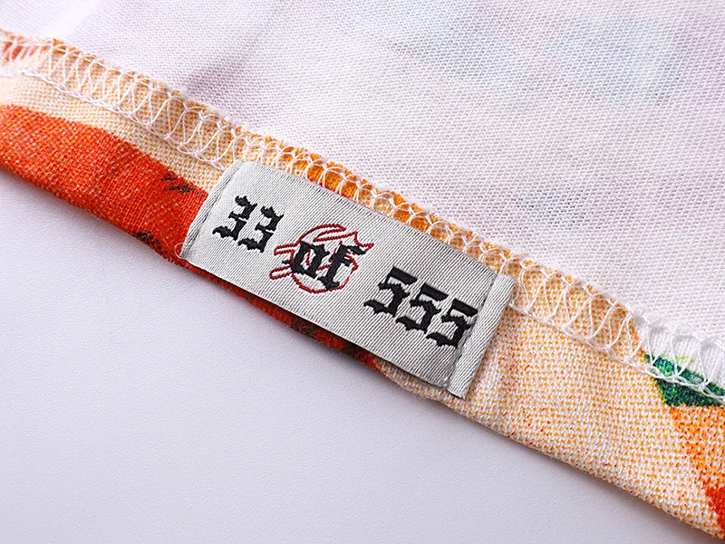 3009# P110 Real shot Godspeed American fashion rock street retro loose printed cotton short sleeves Fabric: 240g 32 count fine cotton double yarn pure cotton Color: off-white Size: S M L XL