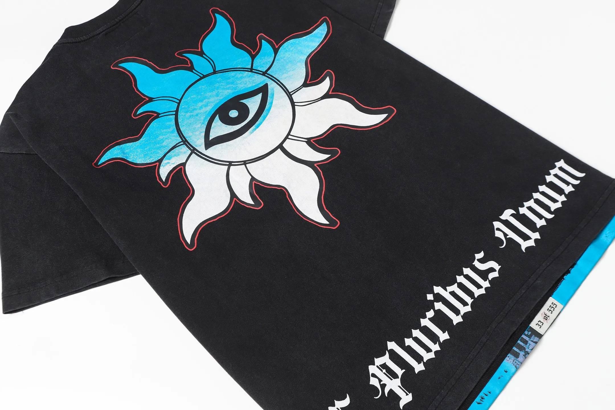 6085# washed black｜P116 Godspeed cross-border American rock and roll street washed retro style short-sleeved T (craft printing) fabric (fabric): 32 count combed double yarn 250 grams weight code (size): S-M-L-XL color (colour): washed black 👉 👉