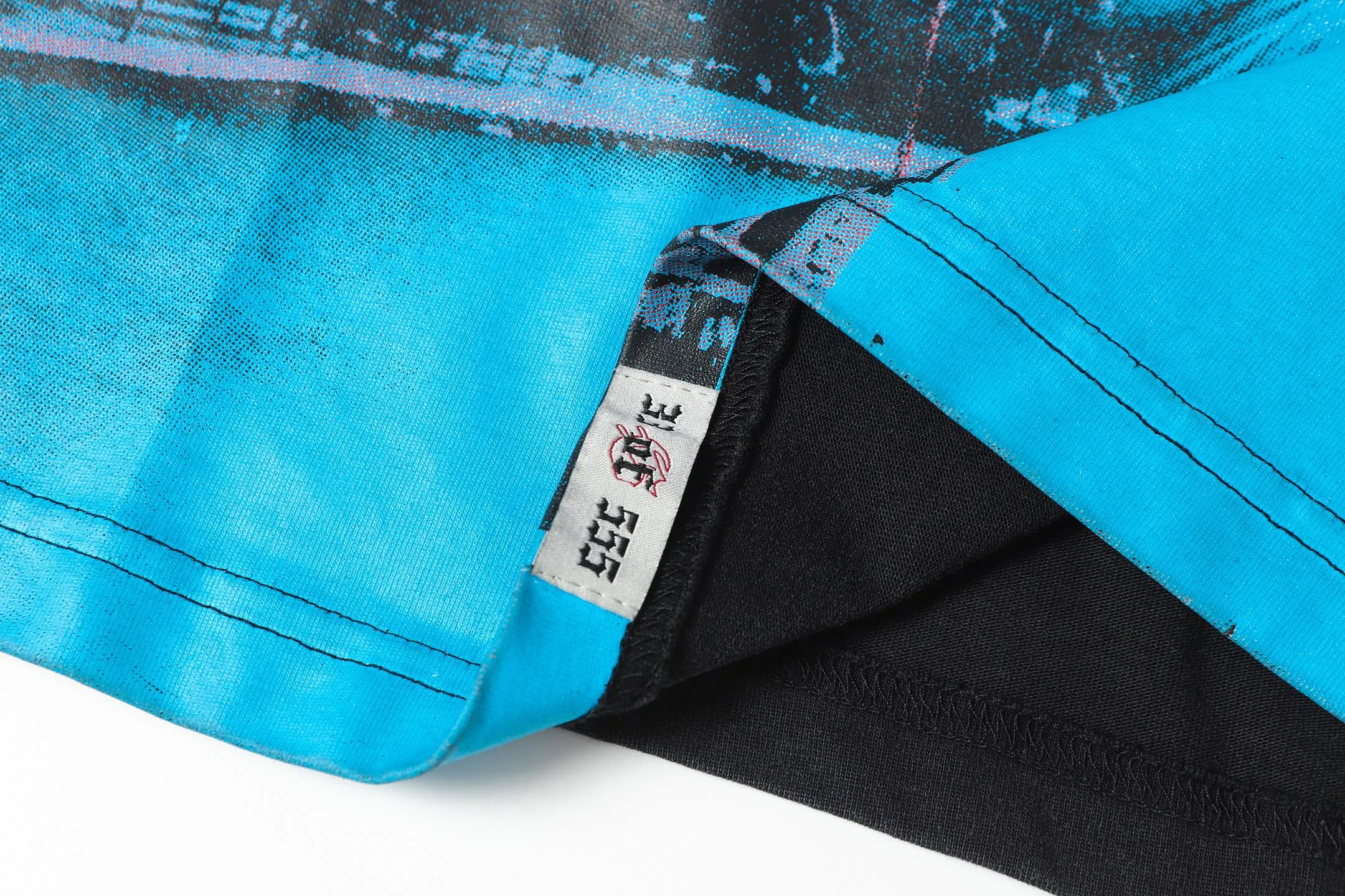 6085# washed black｜P116 Godspeed cross-border American rock and roll street washed retro style short-sleeved T (craft printing) fabric (fabric): 32 count combed double yarn 250 grams weight code (size): S-M-L-XL color (colour): washed black 👉 👉