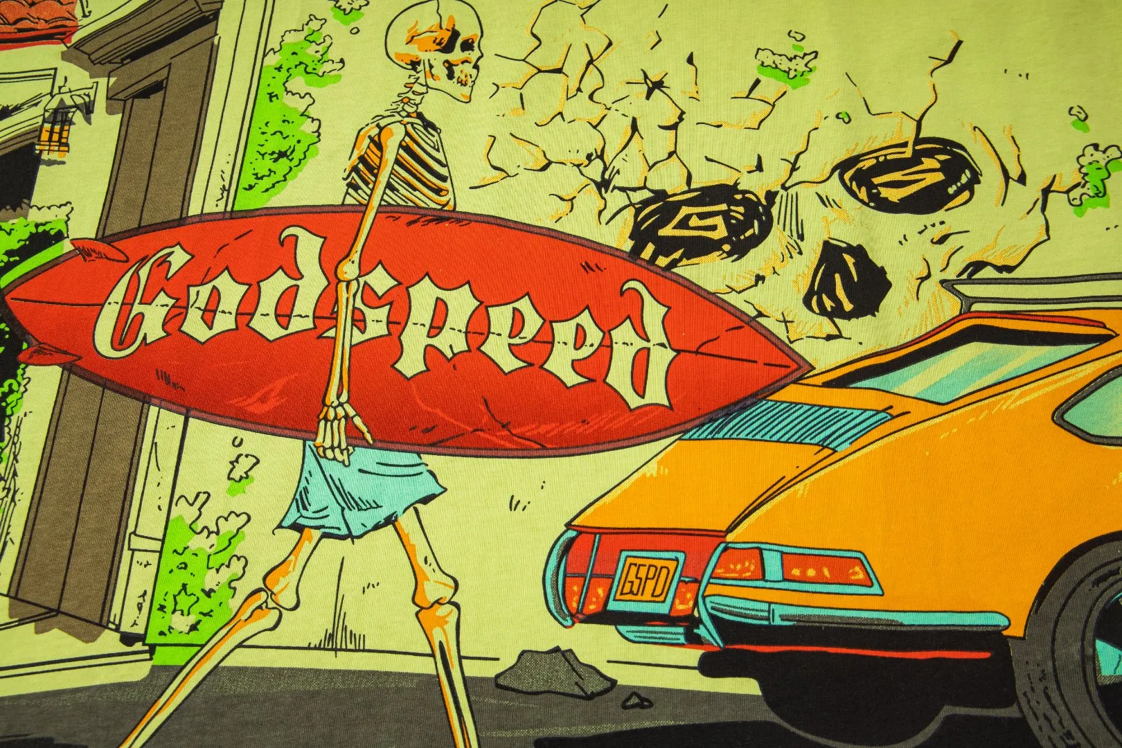 G28# GodSpeed ​​HD Printed Short Sleeve S-XL Green P106