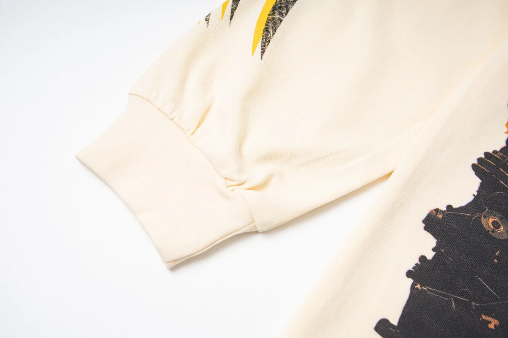 G42# GodSpeed ​​white ink direct spray wash long sleeve S-XL size wash black P156 apricot P146