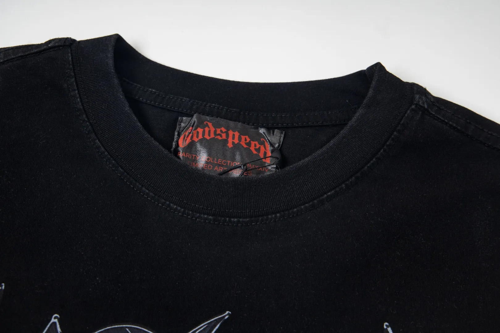 G42# GodSpeed ​​white ink direct spray wash long sleeve S-XL size wash black P156 apricot P146