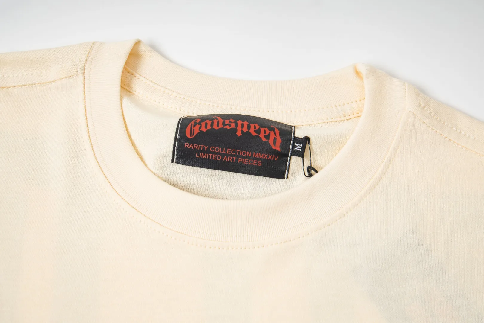 G42# GodSpeed ​​white ink direct spray wash long sleeve S-XL size wash black P156 apricot P146