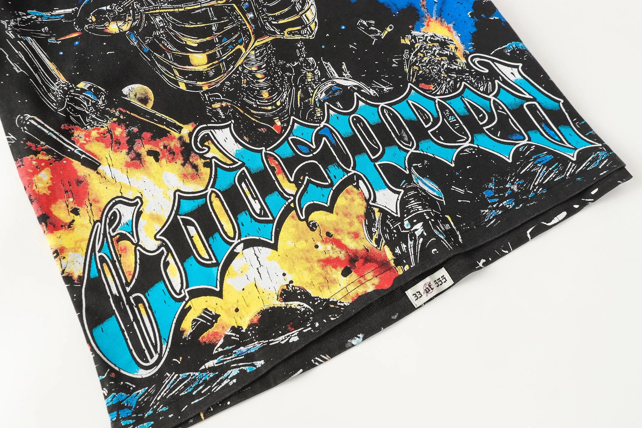 6101# Washed black | P116 High-definition printing. Soft touch Godspeed cross-border American rock and roll street washed retro style short-sleeved T (craft printing) Fabric (fabric): 32 counts combed double yarn 250 grams weight Size (size): S-M-L-XL Color (colour): Washed black