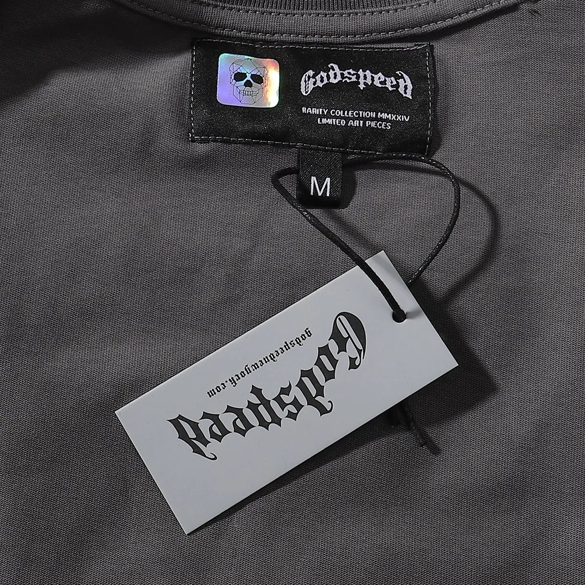 No. 7019, Mechao Godspeed street scene rose print high quality double yarn pure cotton casual short-sleeved T-shirt batch 110 Color: black, gray; Size: S M L XL