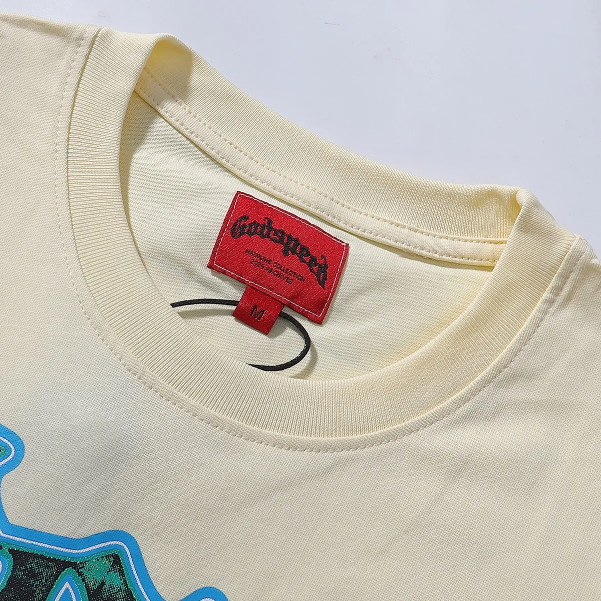 No. 7011, Mechao Godspeed racing sunset print high quality double yarn pure cotton round neck short-sleeved T-shirt batch 110 Color: black, apricot; Size: S M L XL