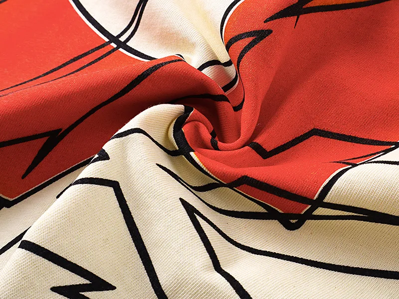 3117# P106 Real shot Godspeed American fashion rock street retro loose printed cotton short sleeves Fabric: 240g 32 count fine cotton double yarn pure cotton Color: apricot white Size: S M L XL
