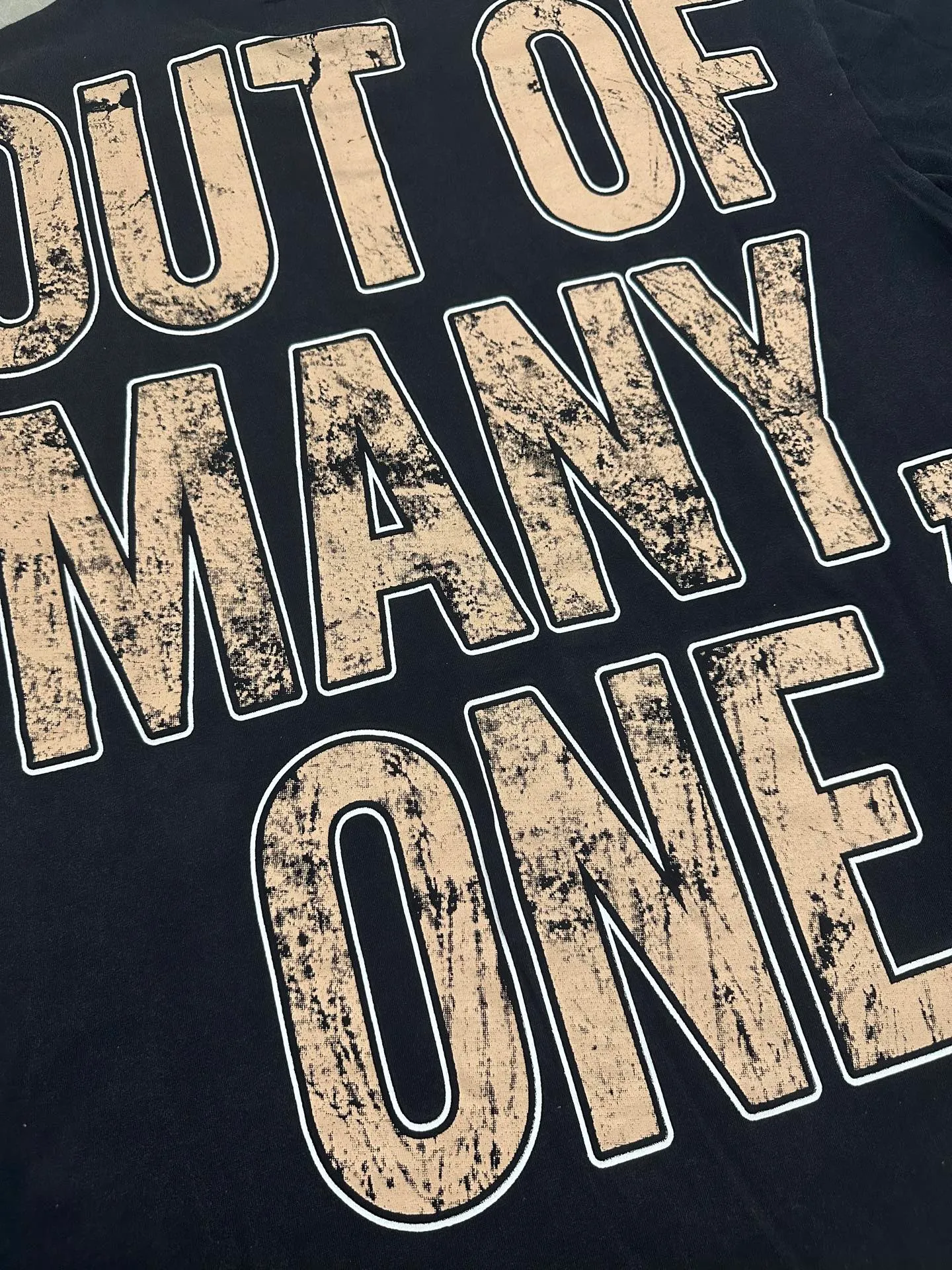 6112#washed black I P116 Godspeed cross-border American rock and roll street washed retro style short-sleeved T (craft printing) fabric (fabric): 32 count combed double yarn 250 grams weight code number (size): S-M-L-XL color (colour): washed black