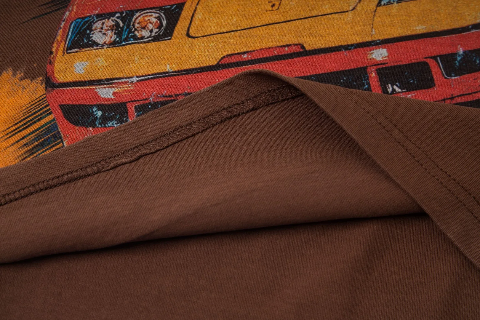 G30# GodSpeed ​​white ink direct spray washed short-sleeved S-XL size black (washed) P126 brown (washed) P126