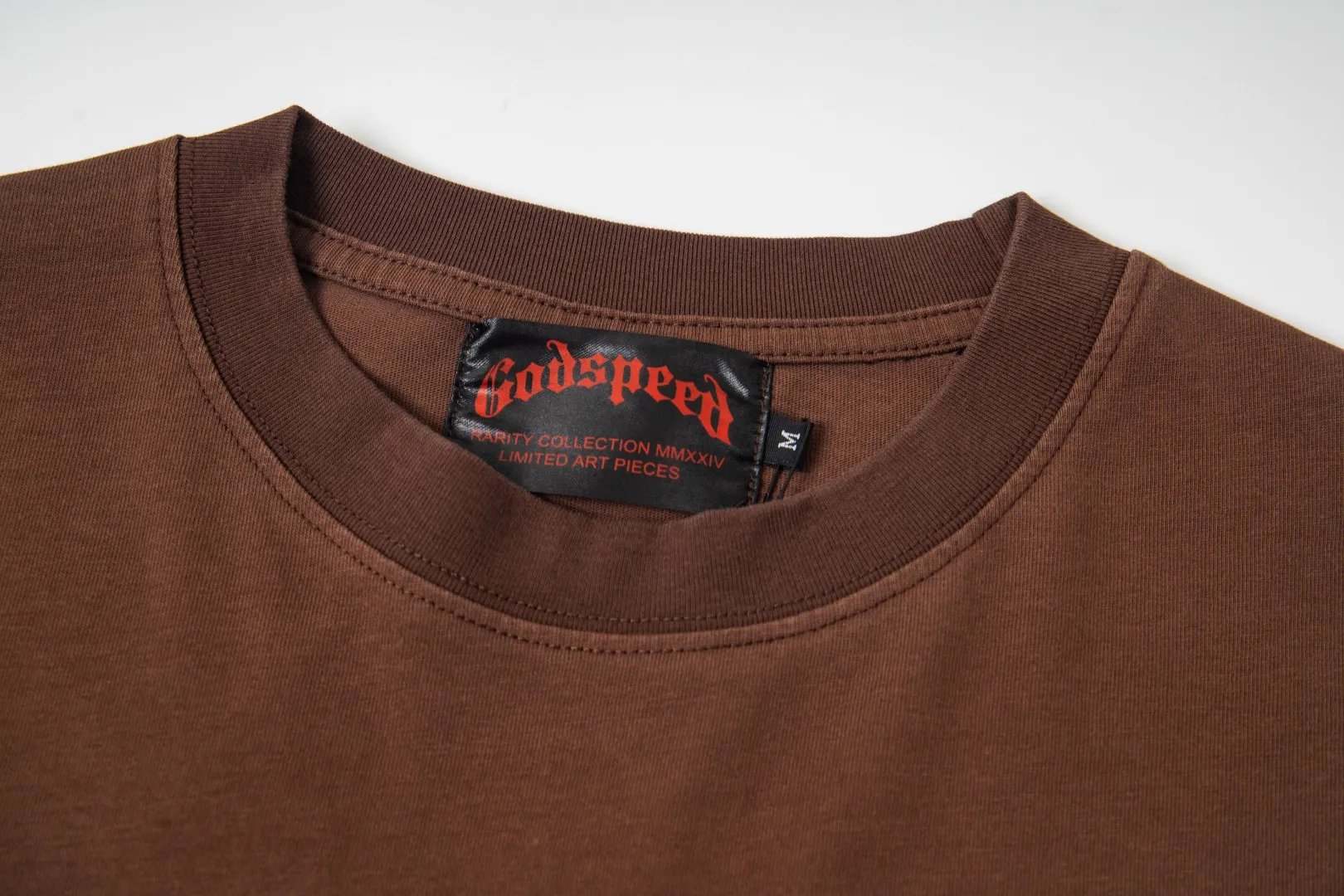 G30# GodSpeed ​​white ink direct spray washed short-sleeved S-XL size black (washed) P126 brown (washed) P126