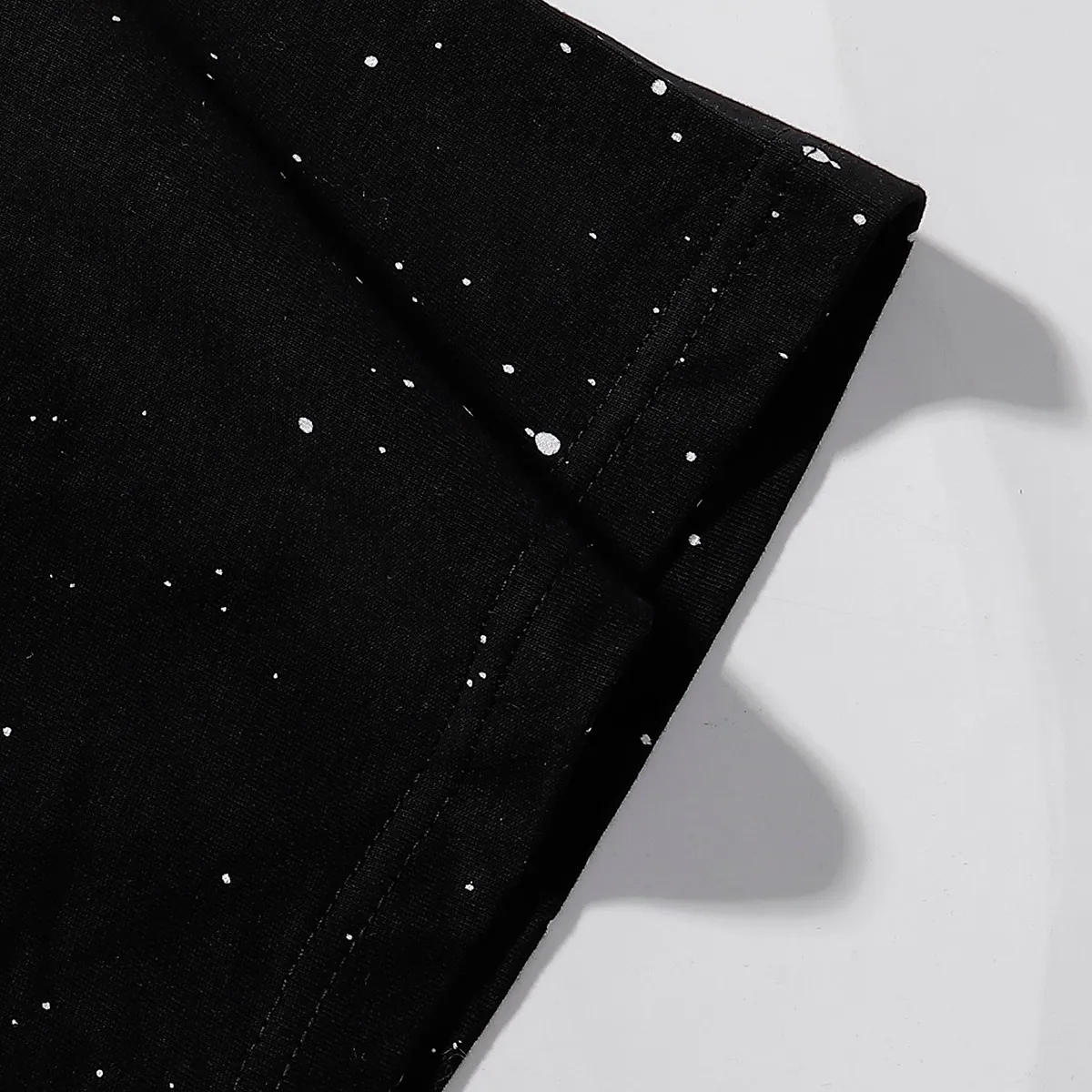No. 7062, Mechao Godspeed space astronaut earth print high quality double yarn pure cotton short-sleeved T-shirt batch 110 Color: black; Size: S M L XL