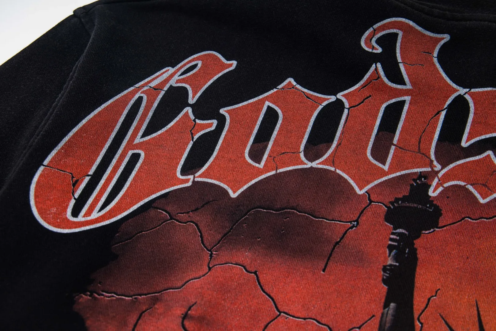 G21# GodSpeed ​​white ink direct spray sweatshirt S-XL washed black P236 apricot P226