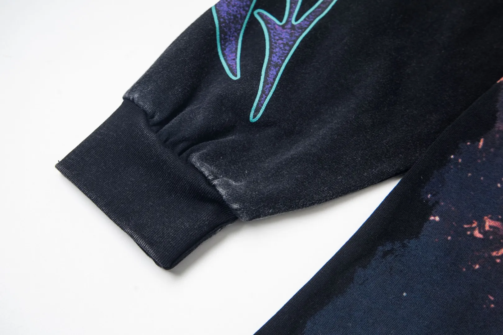 G53# GodSpeed ​​white ink direct spray washed long sleeve S-XL size black (washed) P156 apricot P146