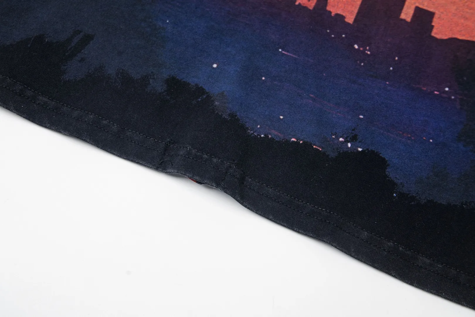 G53# GodSpeed ​​white ink direct spray washed long sleeve S-XL size black (washed) P156 apricot P146
