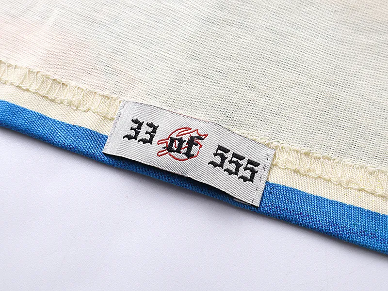 3109# P882l Real shot Godspeed American fashion rock street retro loose printed cotton short sleeves Fabric: 240g 32 count fine cotton double yarn pure cotton Color: apricot Size: S M L XL