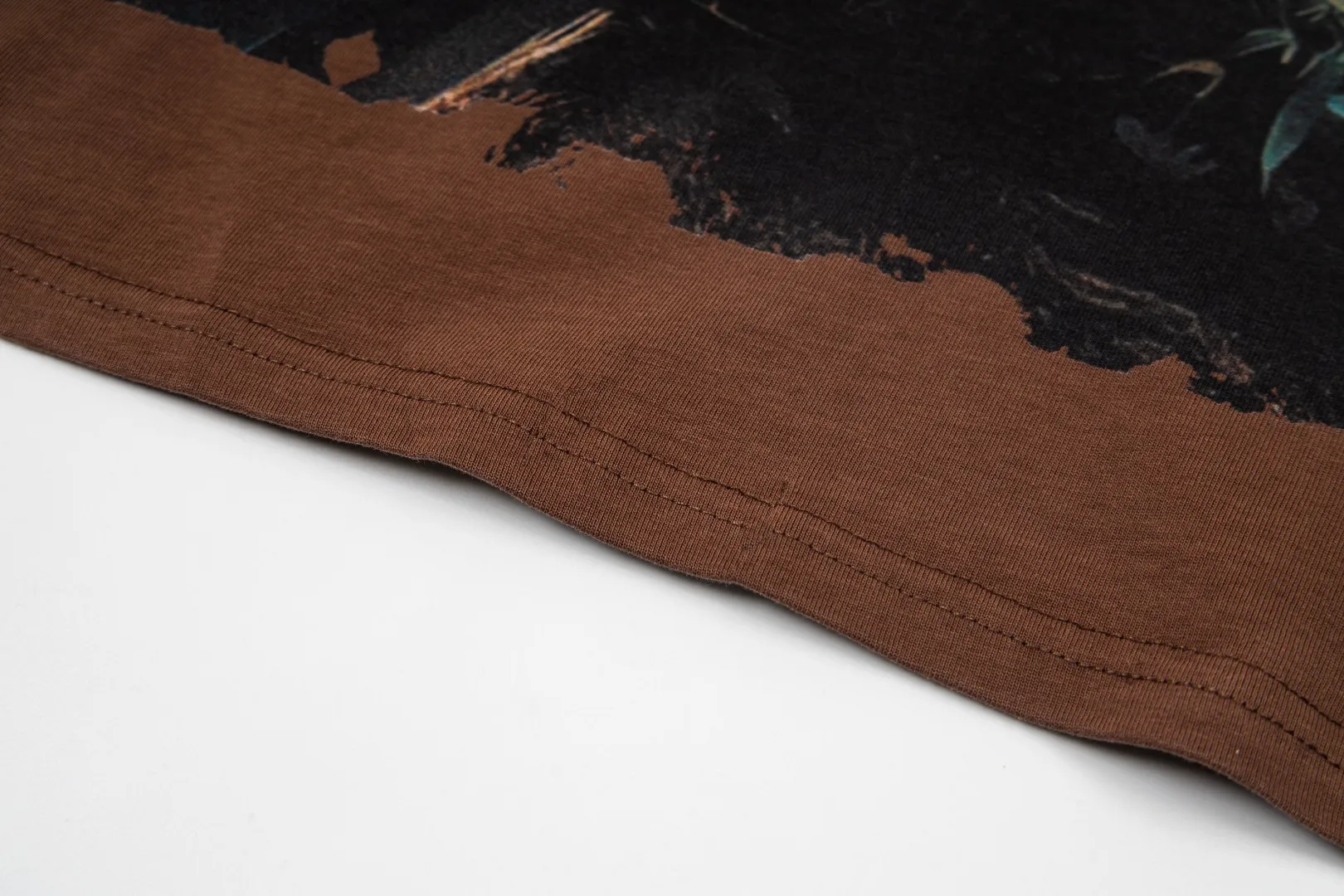 G63# GodSpeed ​​white ink direct-print short-sleeved S-XL size black (washed) P126 brown (washed) P126