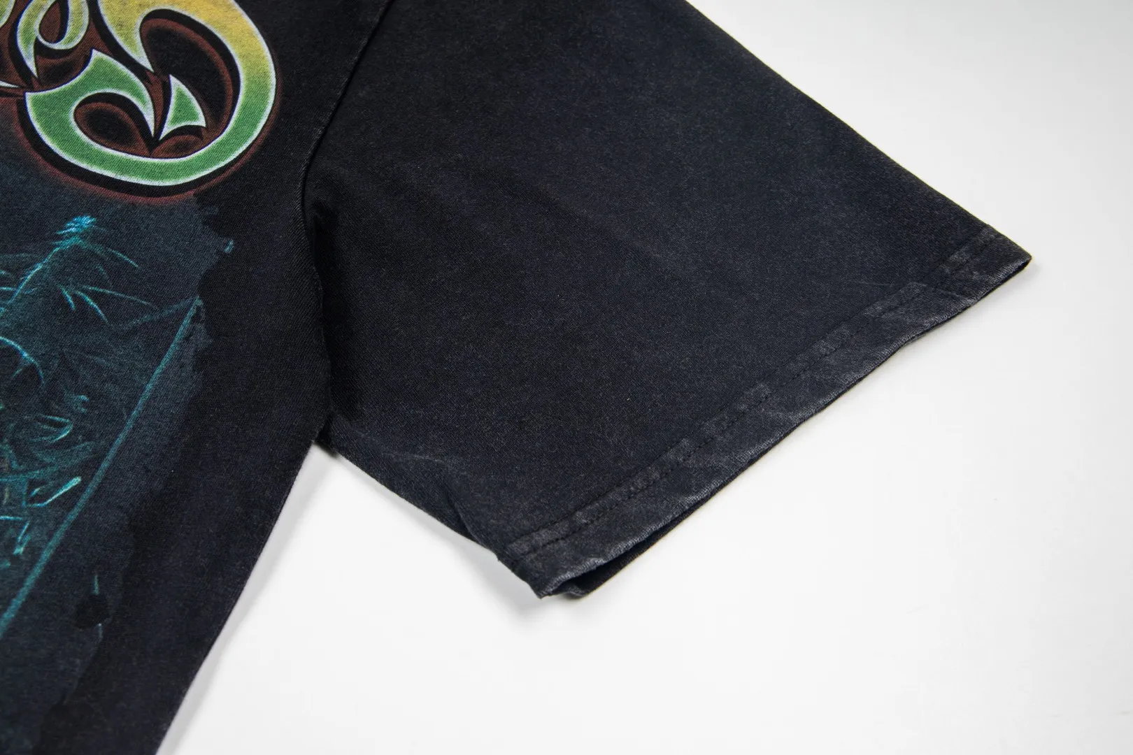 G63# GodSpeed ​​white ink direct-print short-sleeved S-XL size black (washed) P126 brown (washed) P126