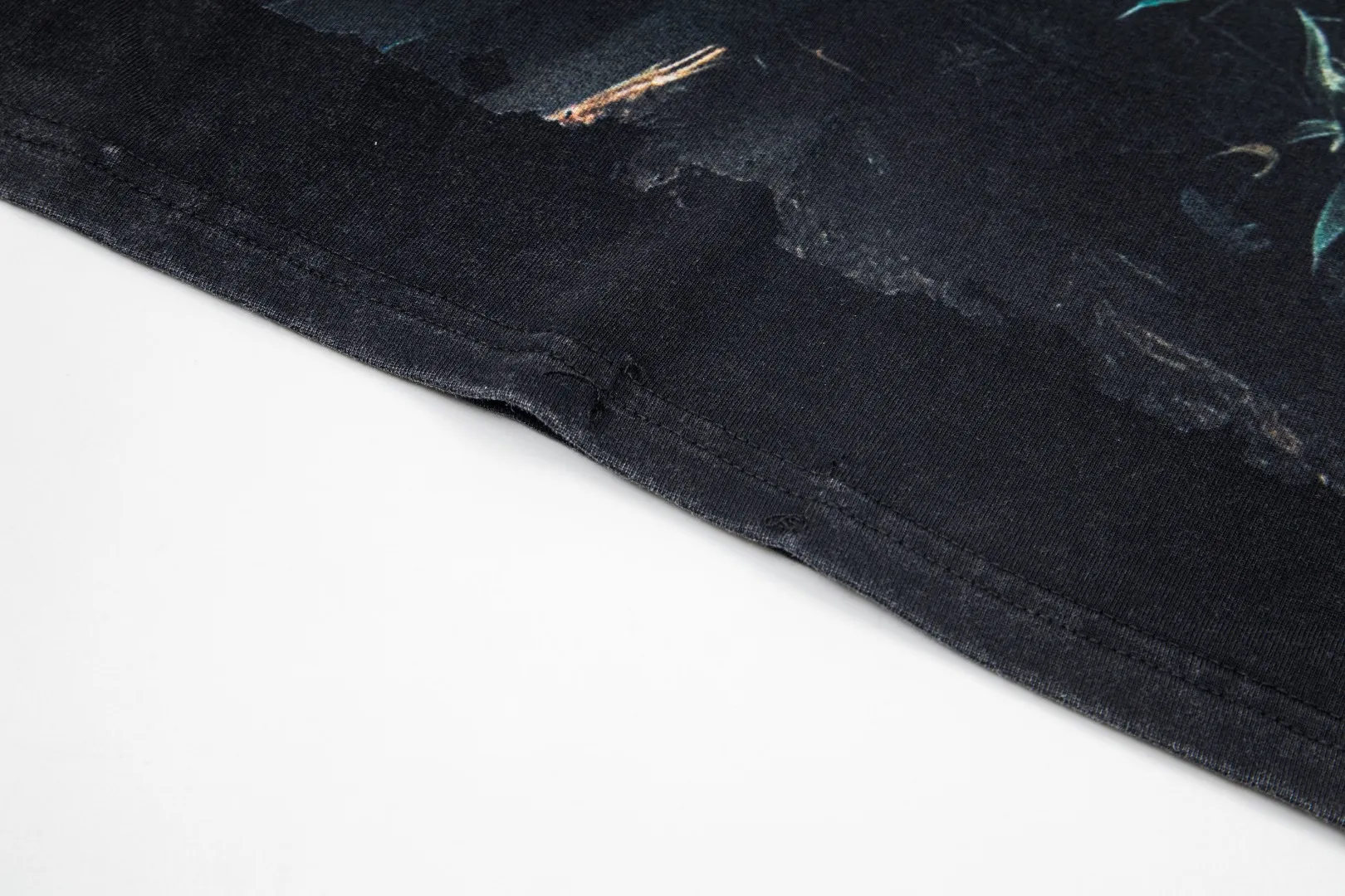 G63# GodSpeed ​​white ink direct-print short-sleeved S-XL size black (washed) P126 brown (washed) P126