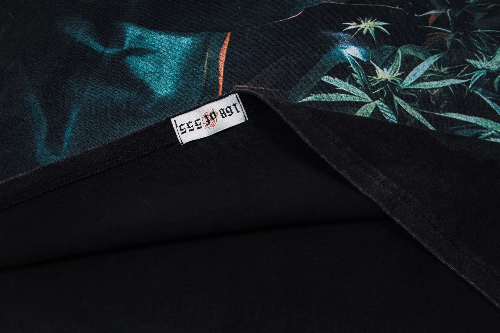 G63# GodSpeed ​​white ink direct-print short-sleeved S-XL size black (washed) P126 brown (washed) P126