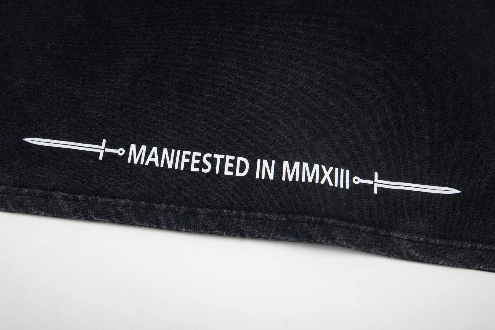G63# GodSpeed ​​white ink direct-print short-sleeved S-XL size black (washed) P126 brown (washed) P126
