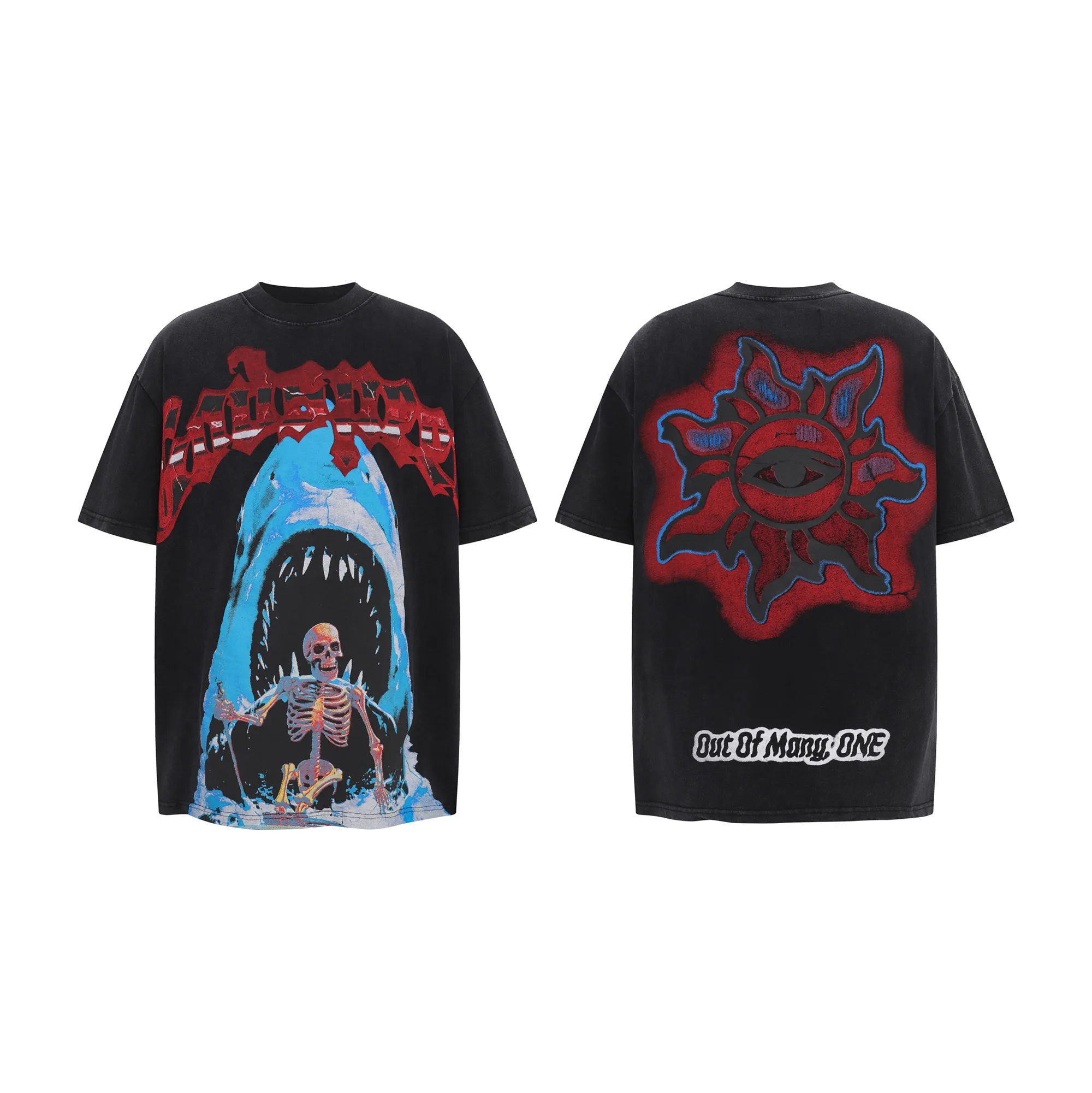 G806# P124 Godspeed short-sleeved T-shirt color: Black size: S M L XL