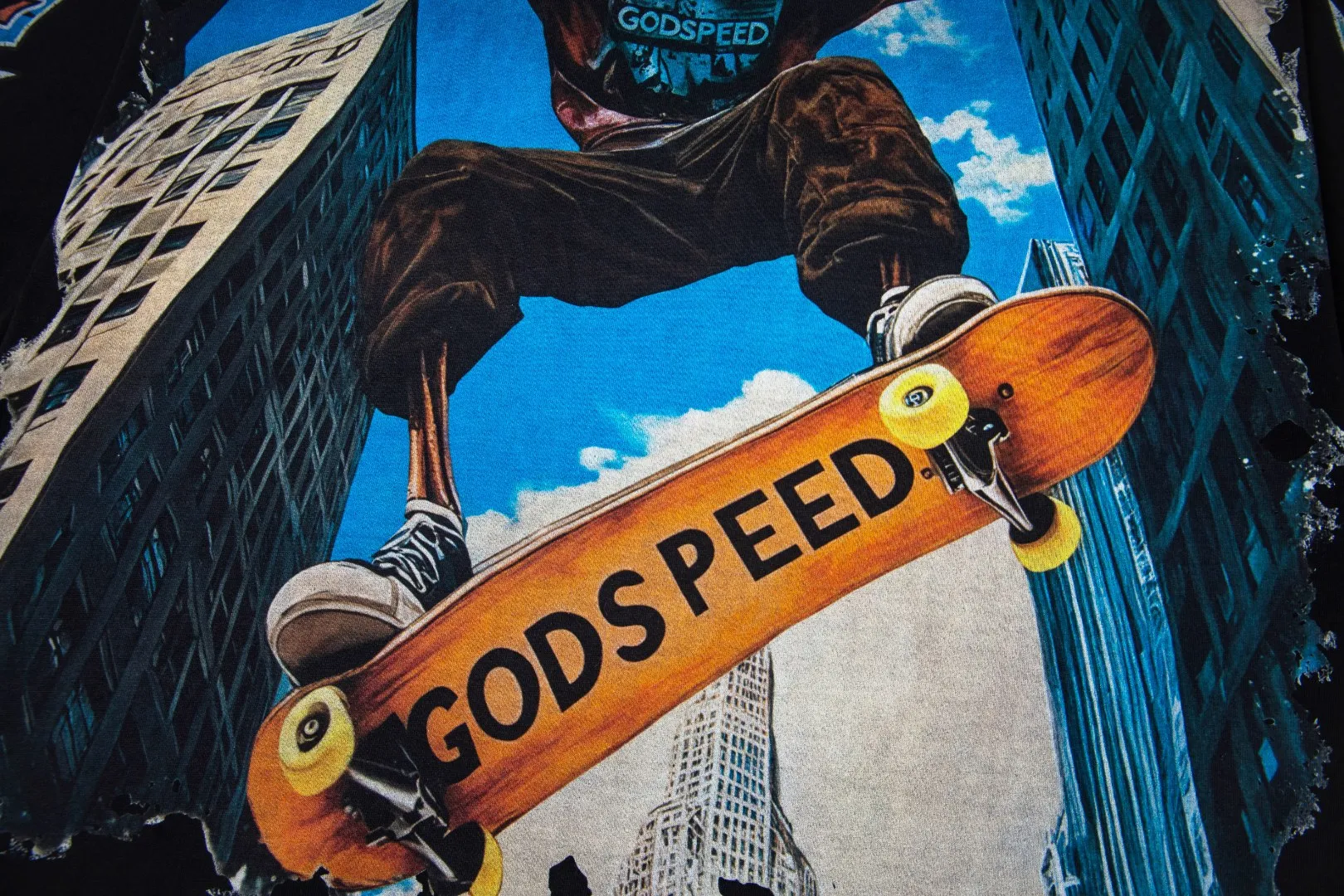 G47# GodSpeed ​​white ink direct spray washed long sleeve S-XL size black (washed) P156 apricot P146