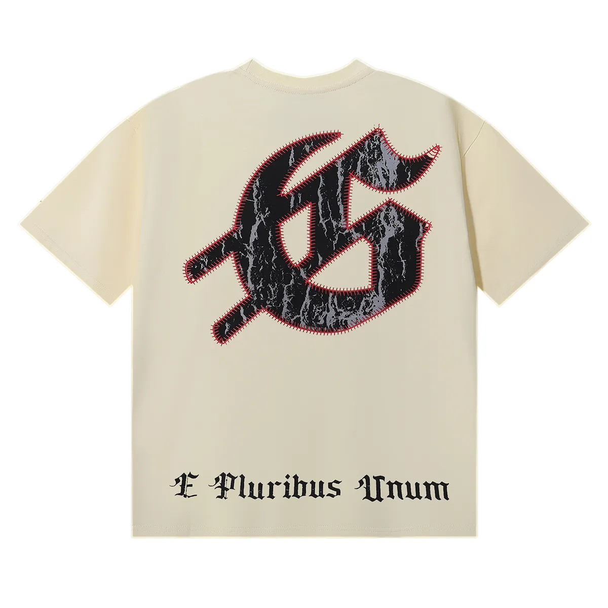 No. 7025, American fashion Godspeed skull baseball player printed high-quality double yarn pure cotton casual short-sleeved T-shirt batch 110 Color: black, apricot, blue; Size: S M L XL