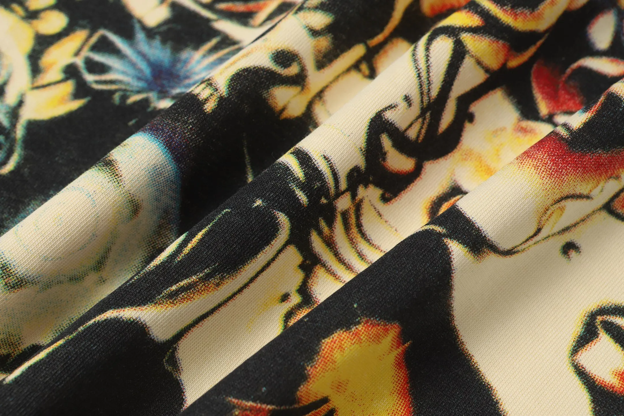 5011#apricot|P104 Godspeed cross-border American rock and roll street washed retro style short-sleeved T (craft printing) fabric (fabric) 32 count combed double yarn 240 grams weight code number (size): S-M-L-XL color (colour): apricot