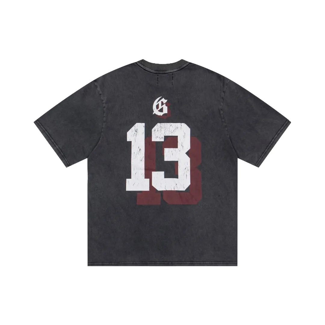 G69# GodSpeed ​​High Definition Printed Washed Short Sleeves S-XL Black P116 Dark Gray P116 Blue P116