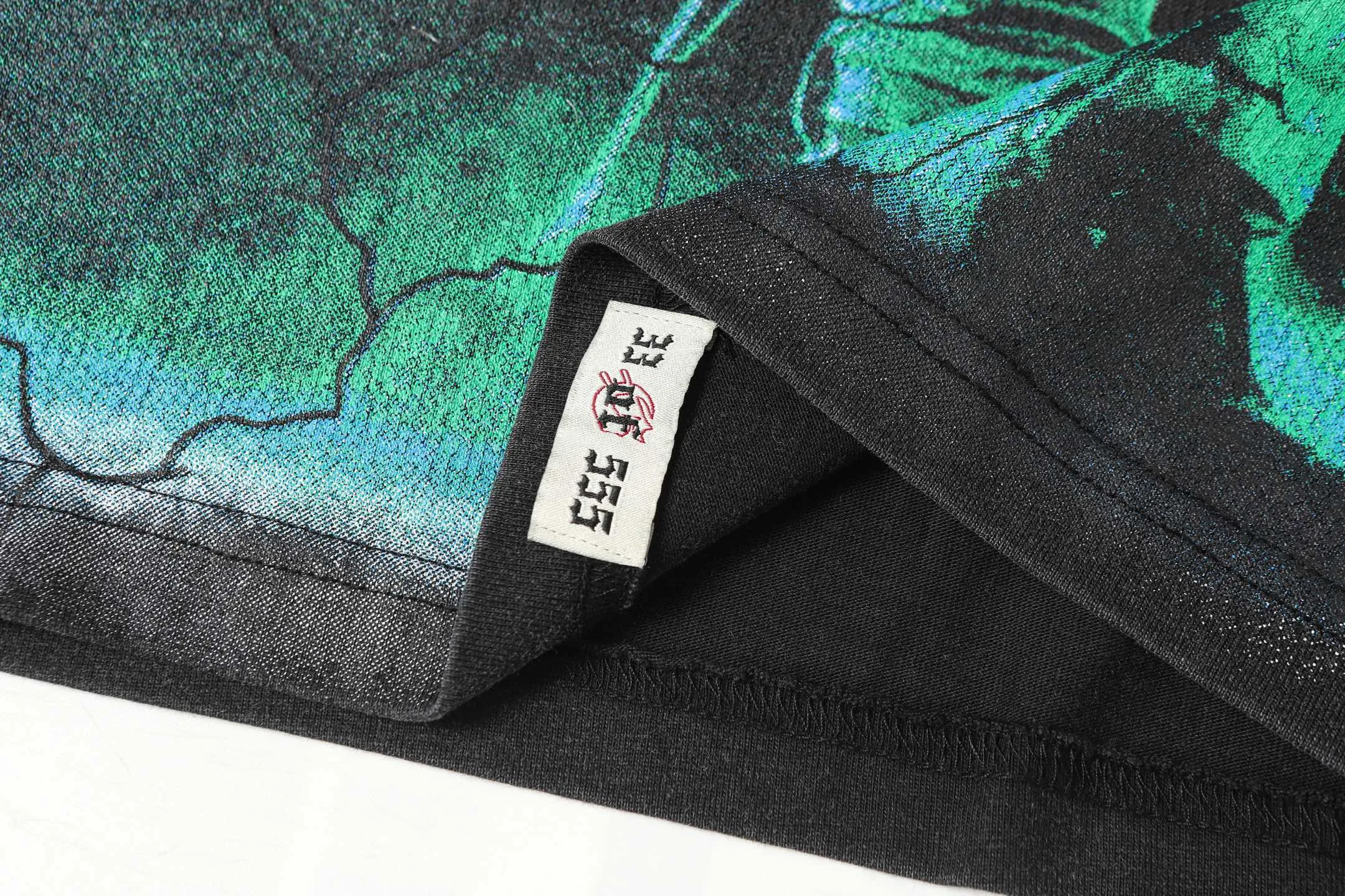 6056 washed black｜P116 Godspeed cross-border American rock and roll street washed retro style short-sleeved T (craft printing) fabric (fabric): 32 count combed double yarn 250 grams weight size (size): S-M-L-XL color (colour): washed black