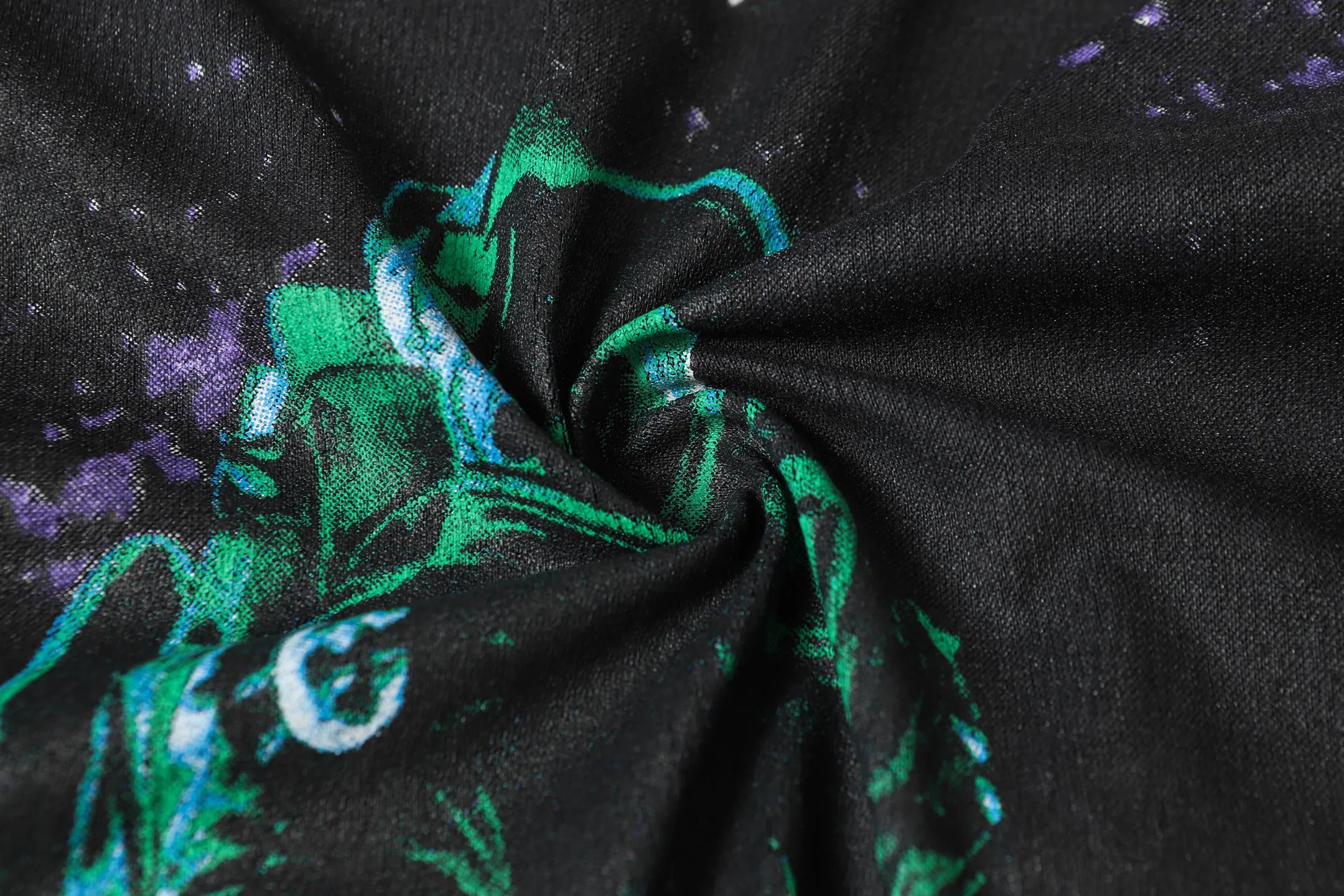 6056 washed black｜P116 Godspeed cross-border American rock and roll street washed retro style short-sleeved T (craft printing) fabric (fabric): 32 count combed double yarn 250 grams weight size (size): S-M-L-XL color (colour): washed black
