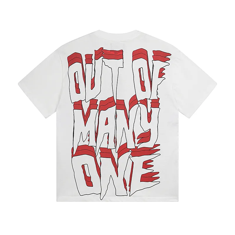 3087# P110 Real shot Godspeed American fashion rock street retro loose printed cotton short sleeves Fabric: 240g 32 count fine cotton double yarn pure cotton Color: off-white Size: S M L XL